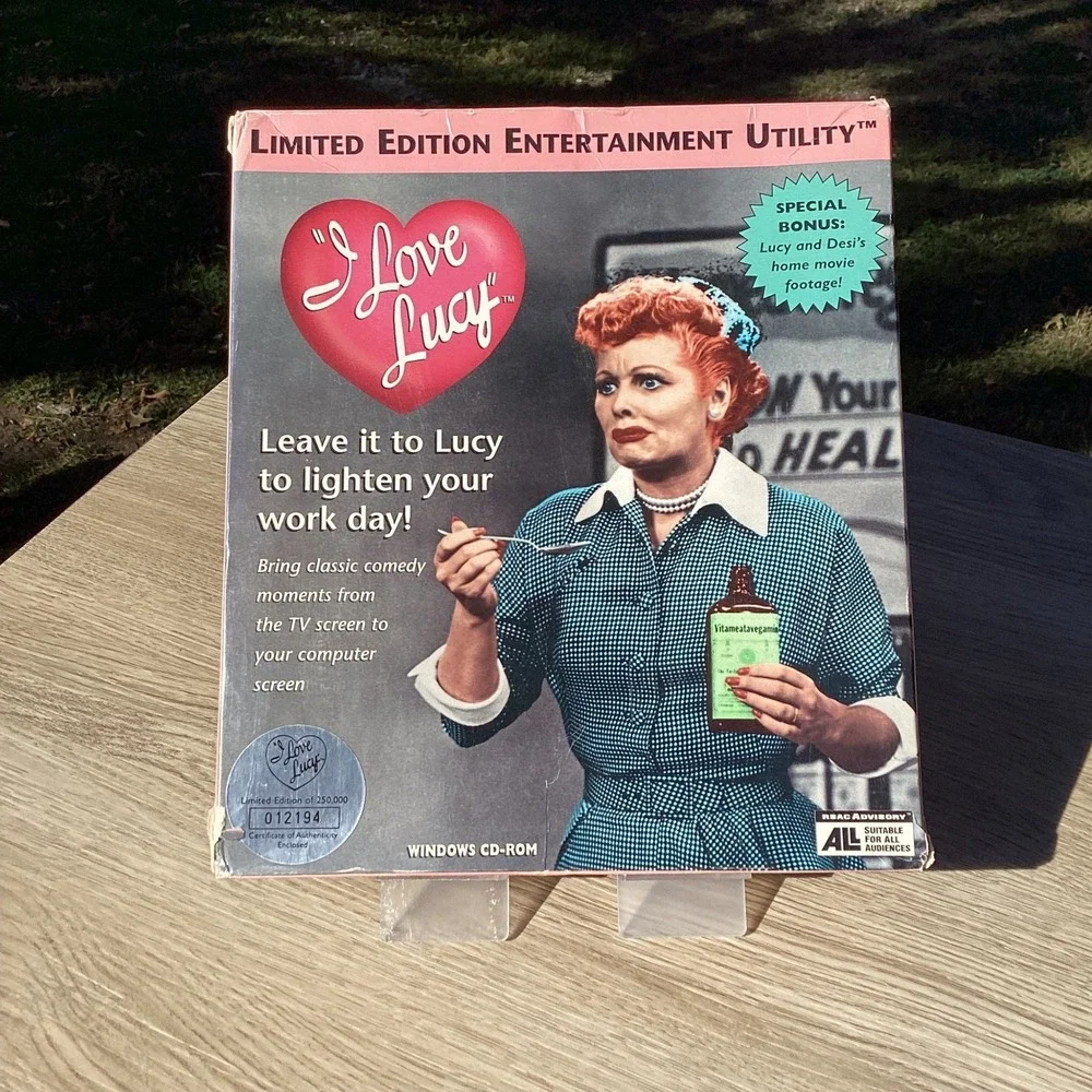 I Love Lucy Limited Edition Utility CD ROM Windows Software Numbered‎
